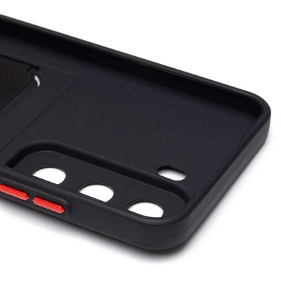 Чехол-накладка для Infinix Hot 50 5G (черный) - SC337 с картхолдером