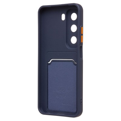 Чехол-накладка для Infinix Hot 50 5G (темно-синий) - SC337 с картхолдером