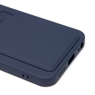 Чехол-накладка для Infinix Hot 50 5G (темно-синий) - SC337 с картхолдером