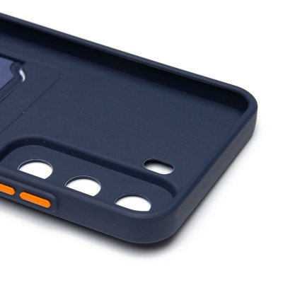 Чехол-накладка для Infinix Hot 50 5G (темно-синий) - SC337 с картхолдером