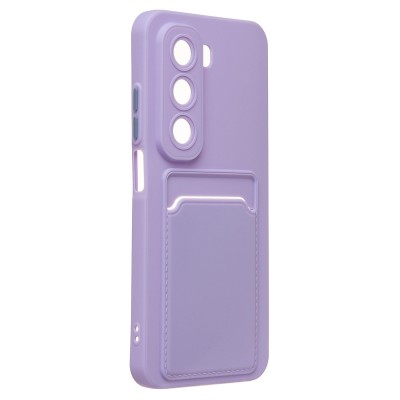 Чехол-накладка для Infinix Hot 50 5G (светло-фиолетовый) - SC337 с картхолдером