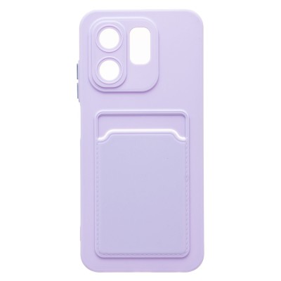 Чехол-накладка для Infinix Hot 50i (светло-фиолетовый) - SC337 с картхолдером