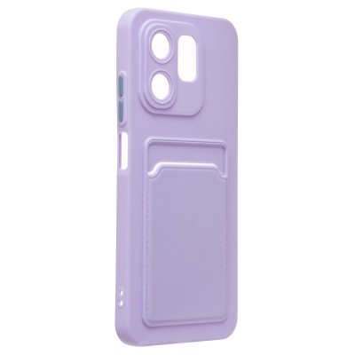 Чехол-накладка для Infinix Hot 50i (светло-фиолетовый) - SC337 с картхолдером