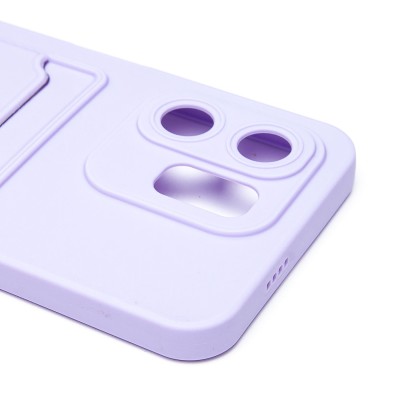 Чехол-накладка для Infinix Hot 50i (светло-фиолетовый) - SC337 с картхолдером