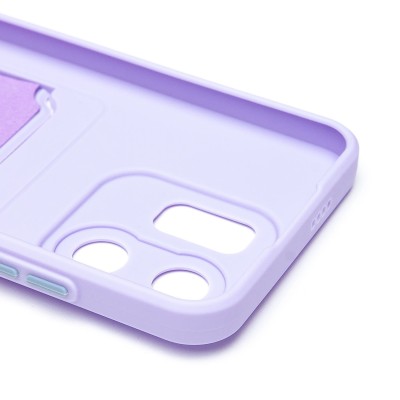 Чехол-накладка для Infinix Hot 50i (светло-фиолетовый) - SC337 с картхолдером