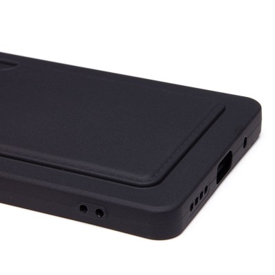 Чехол-накладка для Infinix Note 40 5G (черный) - SC337 с картхолдером