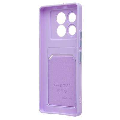 Чехол-накладка для Infinix Note 40 5G (светло-фиолетовый) - SC337 с картхолдером Чехол-накладка для Infinix Note 40 5G (светло-фиолетовый) - SC337 с картхолдером