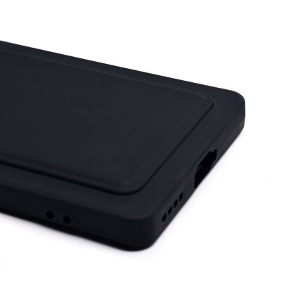 Чехол-накладка для Infinix Note 40 Pro 4G (черный) - SC337 с картхолдером