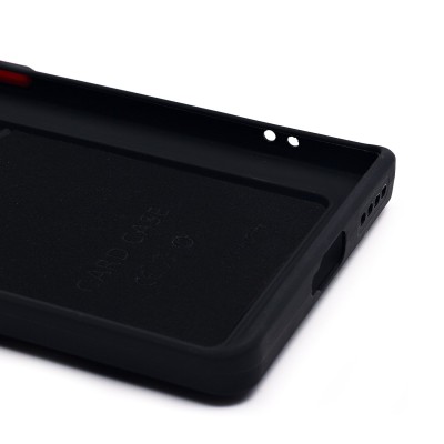 Чехол-накладка для Infinix Note 40 Pro 4G (черный) - SC337 с картхолдером