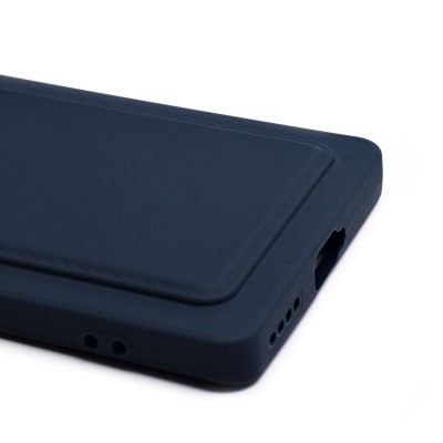 Чехол-накладка для Infinix Note 40 Pro 4G (темно-синий) - SC337 с картхолдером