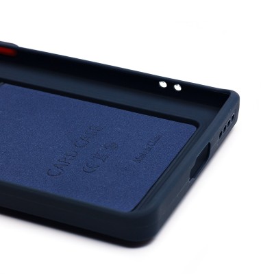 Чехол-накладка для Infinix Note 40 Pro 4G (темно-синий) - SC337 с картхолдером