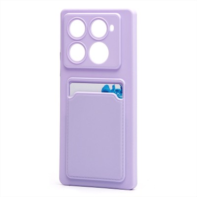 Чехол-накладка для Infinix Note 40 Pro 4G (светло-фиолетовый) - SC337 с картхолдером Чехол-накладка для Infinix Note 40 Pro 4G (светло-фиолетовый) - SC337 с картхолдером