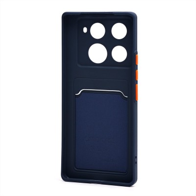 Чехол-накладка для Infinix Note 40 Pro+ 5G (темно-синий) - SC337 с картхолдером Чехол-накладка для Infinix Note 40 Pro+ 5G (темно-синий) - SC337 с картхолдером