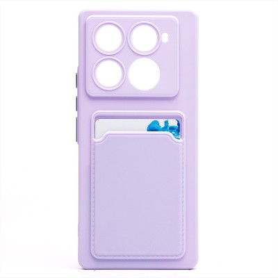 Чехол-накладка для Infinix Note 40 Pro+ 5G (светло-фиолетовый) - SC337 с картхолдером Чехол-накладка для Infinix Note 40 Pro+ 5G (светло-фиолетовый) - SC337 с картхолдером