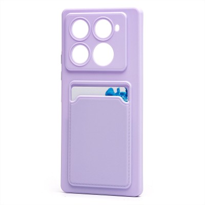 Чехол-накладка для Infinix Note 40 Pro+ 5G (светло-фиолетовый) - SC337 с картхолдером Чехол-накладка для Infinix Note 40 Pro+ 5G (светло-фиолетовый) - SC337 с картхолдером