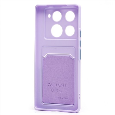 Чехол-накладка для Infinix Note 40 Pro+ 5G (светло-фиолетовый) - SC337 с картхолдером Чехол-накладка для Infinix Note 40 Pro+ 5G (светло-фиолетовый) - SC337 с картхолдером