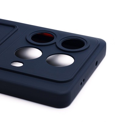 Чехол-накладка для Infinix Note 40 (темно-синий) - SC337 с картхолдером Чехол-накладка для Infinix Note 40 (темно-синий) - SC337 с картхолдером