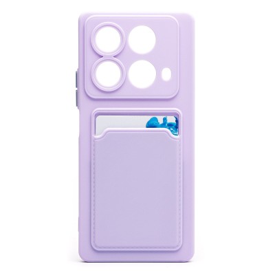 Чехол-накладка для Infinix Note 40 (светло-фиолетовый) - SC337 с картхолдером Чехол-накладка для Infinix Note 40 (светло-фиолетовый) - SC337 с картхолдером