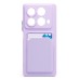 Чехол-накладка для Infinix Note 40 (светло-фиолетовый) - SC337 с картхолдером