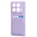 Чехол-накладка для Infinix Note 40 (светло-фиолетовый) - SC337 с картхолдером Чехол-накладка для Infinix Note 40 (светло-фиолетовый) - SC337 с картхолдером