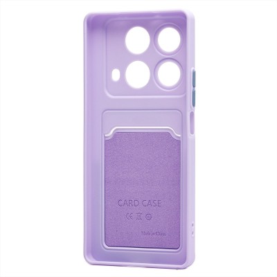Чехол-накладка для Infinix Note 40 (светло-фиолетовый) - SC337 с картхолдером Чехол-накладка для Infinix Note 40 (светло-фиолетовый) - SC337 с картхолдером