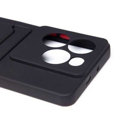 Чехол-накладка для Infinix Note 40X 5G (черный) - SC337 с картхолдером