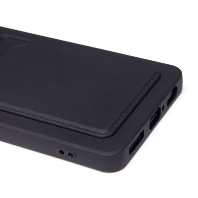 Чехол-накладка для Infinix Note 40X 5G (черный) - SC337 с картхолдером