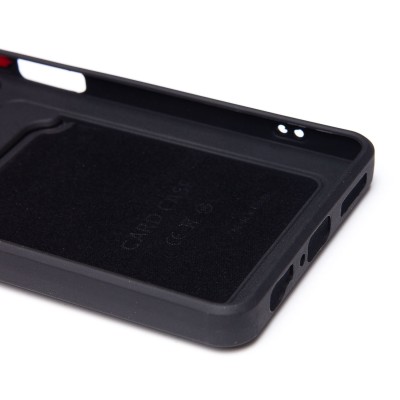 Чехол-накладка для Infinix Note 40X 5G (черный) - SC337 с картхолдером