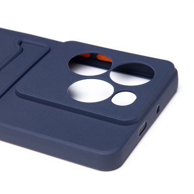 Чехол-накладка для Infinix Note 40X 5G (темно-синий) - SC337 с картхолдером Чехол-накладка для Infinix Note 40X 5G (темно-синий) - SC337 с картхолдером