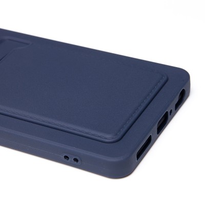 Чехол-накладка для Infinix Note 40X 5G (темно-синий) - SC337 с картхолдером Чехол-накладка для Infinix Note 40X 5G (темно-синий) - SC337 с картхолдером