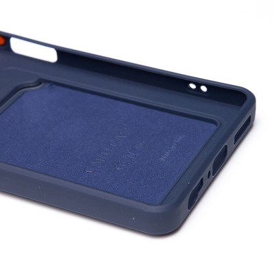 Чехол-накладка для Infinix Note 40X 5G (темно-синий) - SC337 с картхолдером Чехол-накладка для Infinix Note 40X 5G (темно-синий) - SC337 с картхолдером