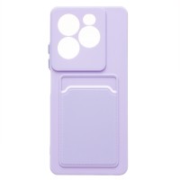 Чехол-накладка для Infinix Note 40X 5G (светло-фиолетовый) - SC337 с картхолдером Чехол-накладка для Infinix Note 40X 5G (светло-фиолетовый) - SC337 с картхолдером