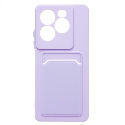 Чехол-накладка для Infinix Note 40X 5G (светло-фиолетовый) - SC337 с картхолдером Чехол-накладка для Infinix Note 40X 5G (светло-фиолетовый) - SC337 с картхолдером