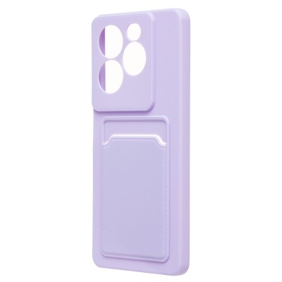 Чехол-накладка для Infinix Note 40X 5G (светло-фиолетовый) - SC337 с картхолдером Чехол-накладка для Infinix Note 40X 5G (светло-фиолетовый) - SC337 с картхолдером