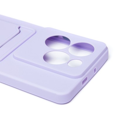 Чехол-накладка для Infinix Note 40X 5G (светло-фиолетовый) - SC337 с картхолдером Чехол-накладка для Infinix Note 40X 5G (светло-фиолетовый) - SC337 с картхолдером