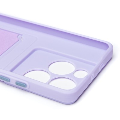 Чехол-накладка для Infinix Note 40X 5G (светло-фиолетовый) - SC337 с картхолдером Чехол-накладка для Infinix Note 40X 5G (светло-фиолетовый) - SC337 с картхолдером