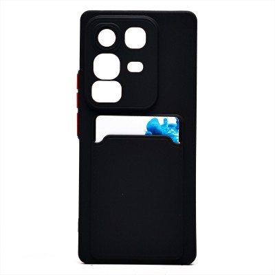 Чехол-накладка для Infinix Note 50 4G (черный) - SC337 с картхолдером Чехол-накладка для Infinix Note 50 4G (черный) - SC337 с картхолдером