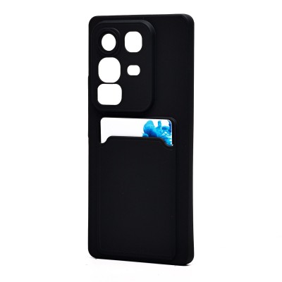 Чехол-накладка для Infinix Note 50 4G (черный) - SC337 с картхолдером Чехол-накладка для Infinix Note 50 4G (черный) - SC337 с картхолдером