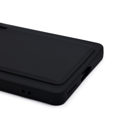 Чехол-накладка для Infinix Note 50 4G (черный) - SC337 с картхолдером Чехол-накладка для Infinix Note 50 4G (черный) - SC337 с картхолдером