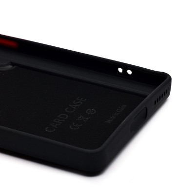 Чехол-накладка для Infinix Note 50 4G (черный) - SC337 с картхолдером Чехол-накладка для Infinix Note 50 4G (черный) - SC337 с картхолдером