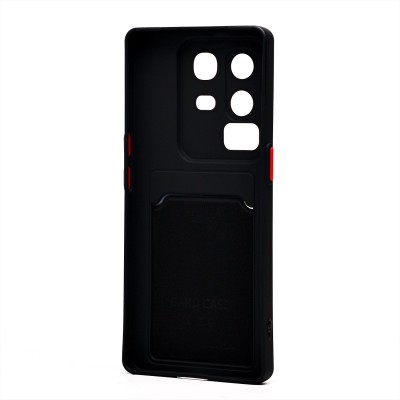 Чехол-накладка для Infinix Note 50 Pro+ (черный) - SC337 с картхолдером Чехол-накладка для Infinix Note 50 Pro+ (черный) - SC337 с картхолдером