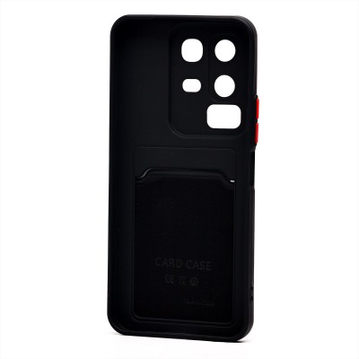 Чехол-накладка для Infinix Note 50x 5G+ Global (черный) - SC337 с картхолдером Чехол-накладка для Infinix Note 50x 5G+ Global (черный) - SC337 с картхолдером