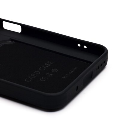 Чехол-накладка для Infinix Note 50x 5G+ Global (черный) - SC337 с картхолдером Чехол-накладка для Infinix Note 50x 5G+ Global (черный) - SC337 с картхолдером