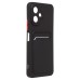 Чехол-накладка для Infinix Smart 10 (черный) - SC337 с картхолдером