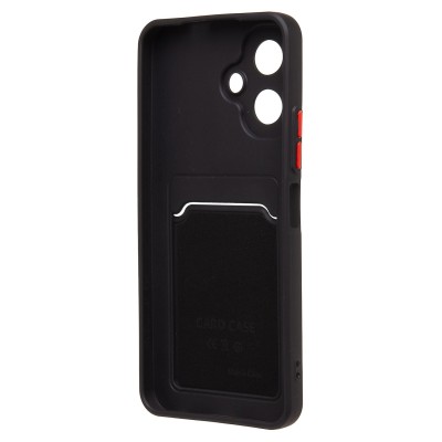 Чехол-накладка для Infinix Smart 10 (черный) - SC337 с картхолдером