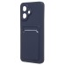 Чехол-накладка для Infinix Smart 10 (темно-синий) - SC337 с картхолдером