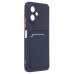 Чехол-накладка для Infinix Smart 10 (темно-синий) - SC337 с картхолдером