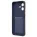 Чехол-накладка для Infinix Smart 10 (темно-синий) - SC337 с картхолдером