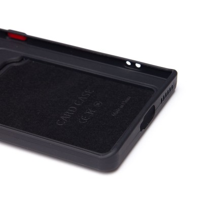 Чехол-накладка для Infinix Zero 40 4G (черный) - SC337 с картхолдером