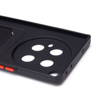 Чехол-накладка для Infinix Zero 40 4G (черный) - SC337 с картхолдером